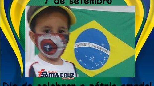 Turminhas do Maternal I e II comemorando o dia da Independência do Brasil